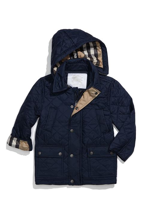 burberry childrens leather jacket|Burberry kid's quilted jacket.